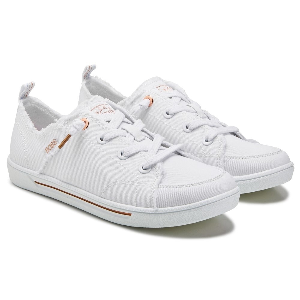SKECHERS Women's BOBS B Cute 2.0 Slip On Canvas Sneaker + Free Gift